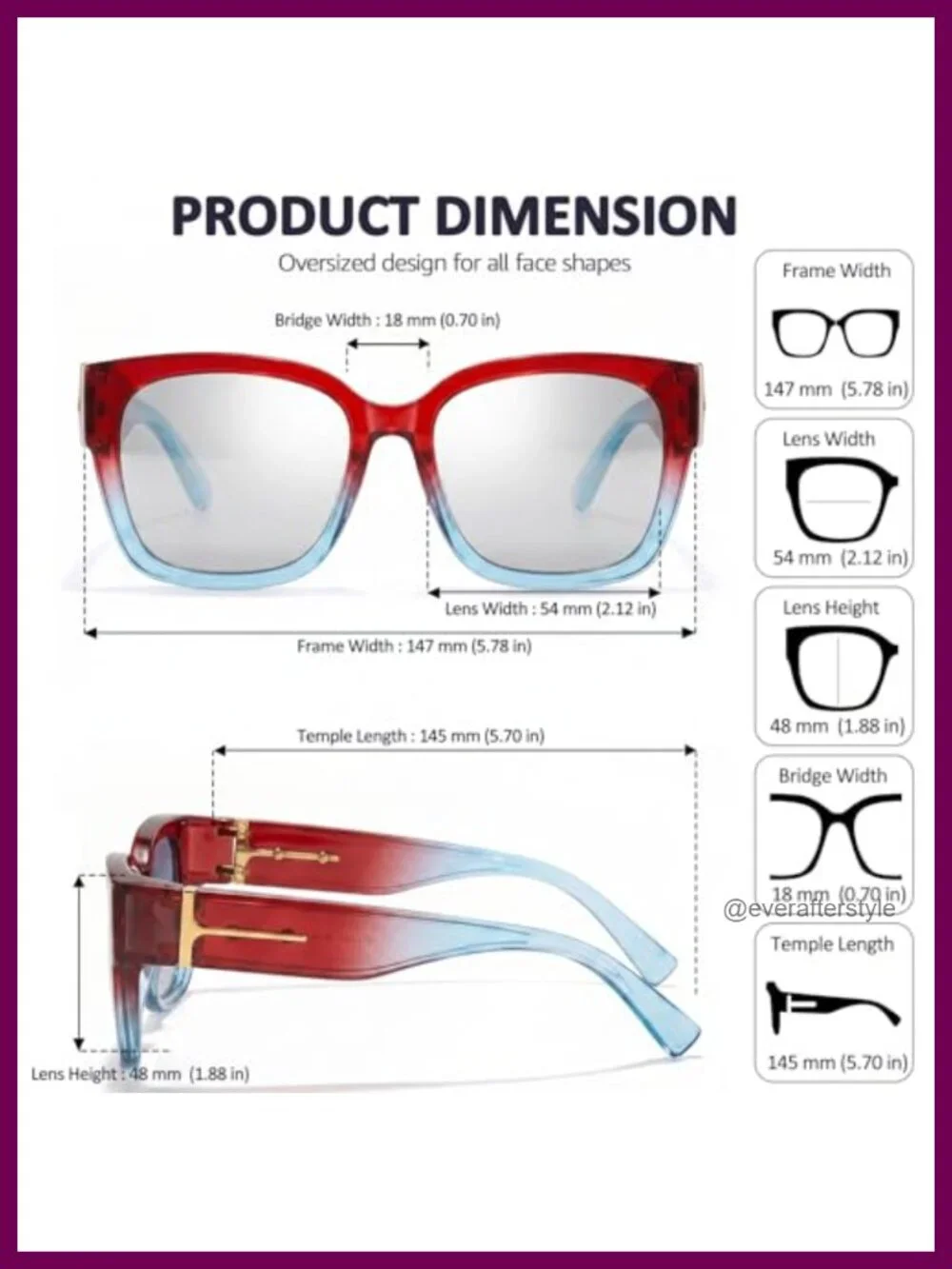 Polarized Fit Over Sunglasses for Women Square Oversized TR90